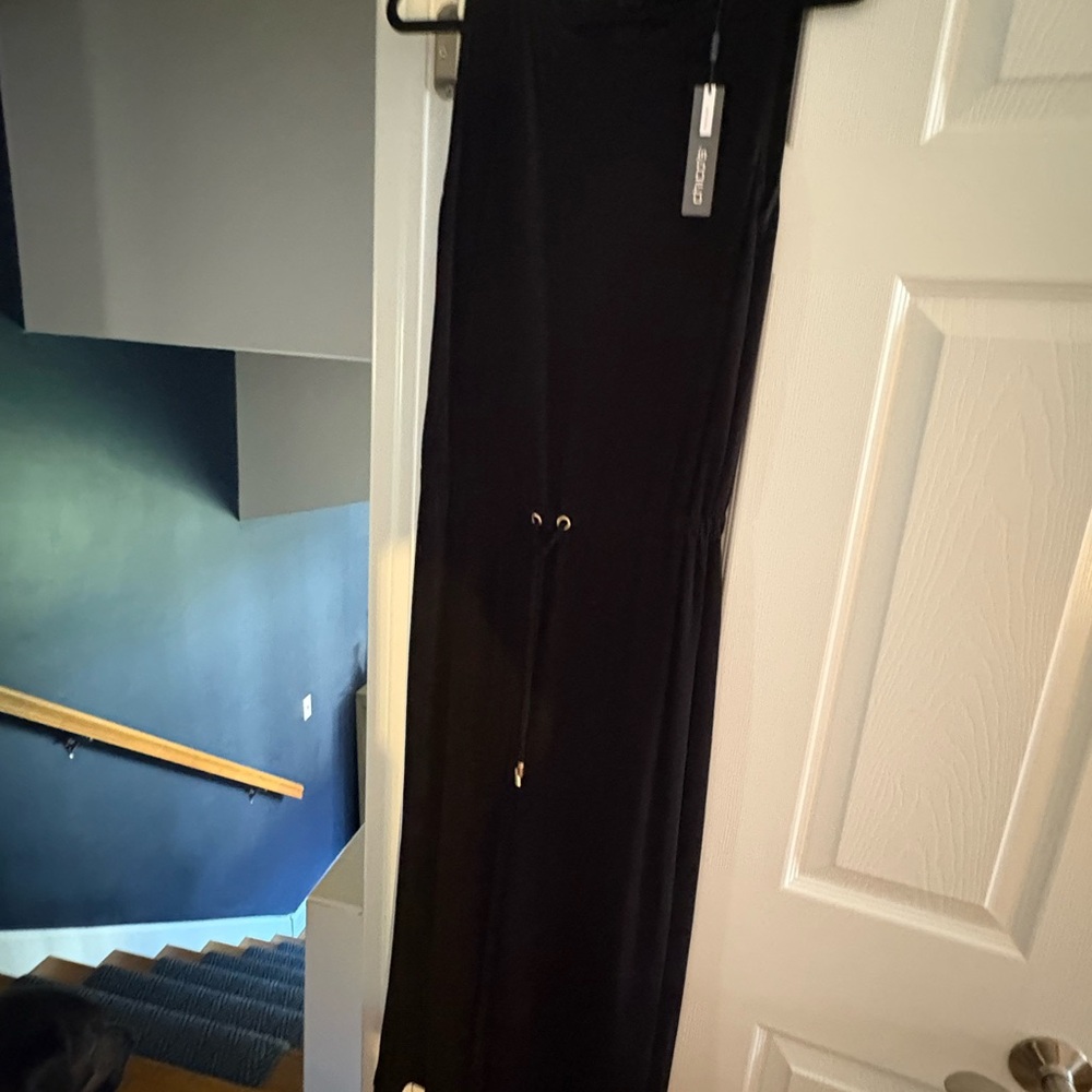 Chico's Black Knit traveler jumpsuit